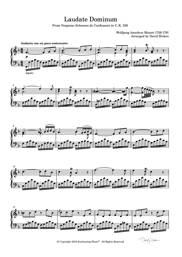 Laudate Dominum by W.A. Mozart