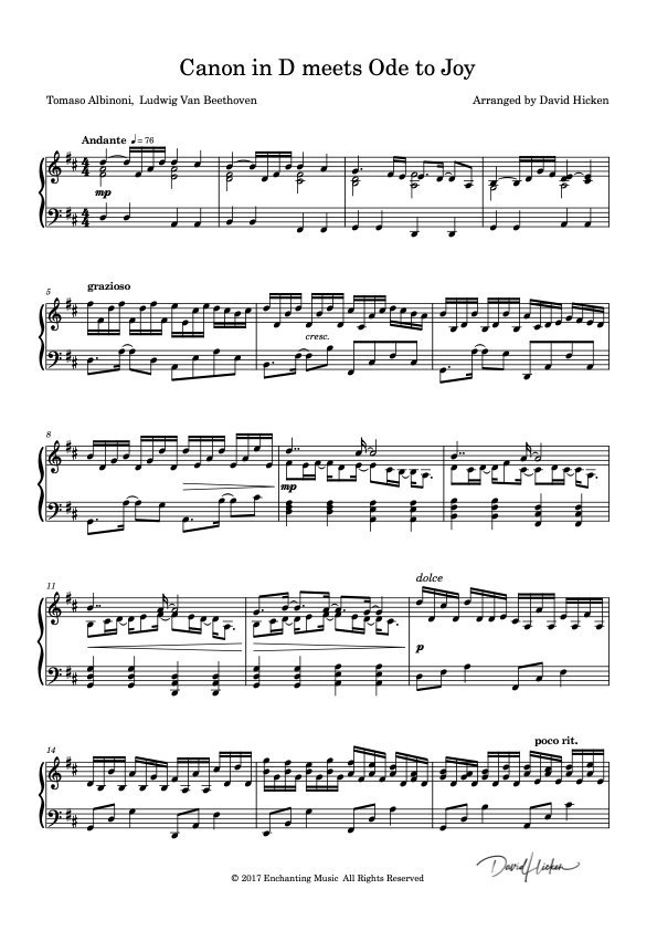 Canon In D Meets Ode To Joy