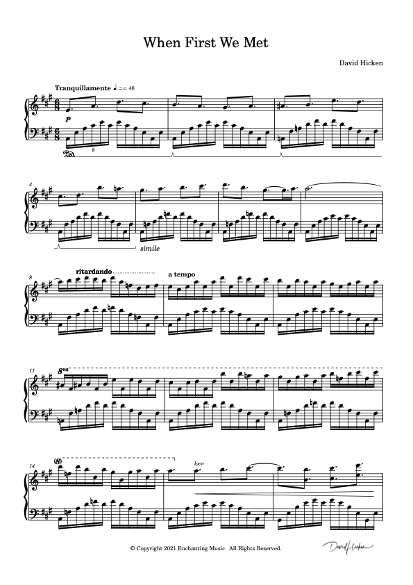 When First We Met