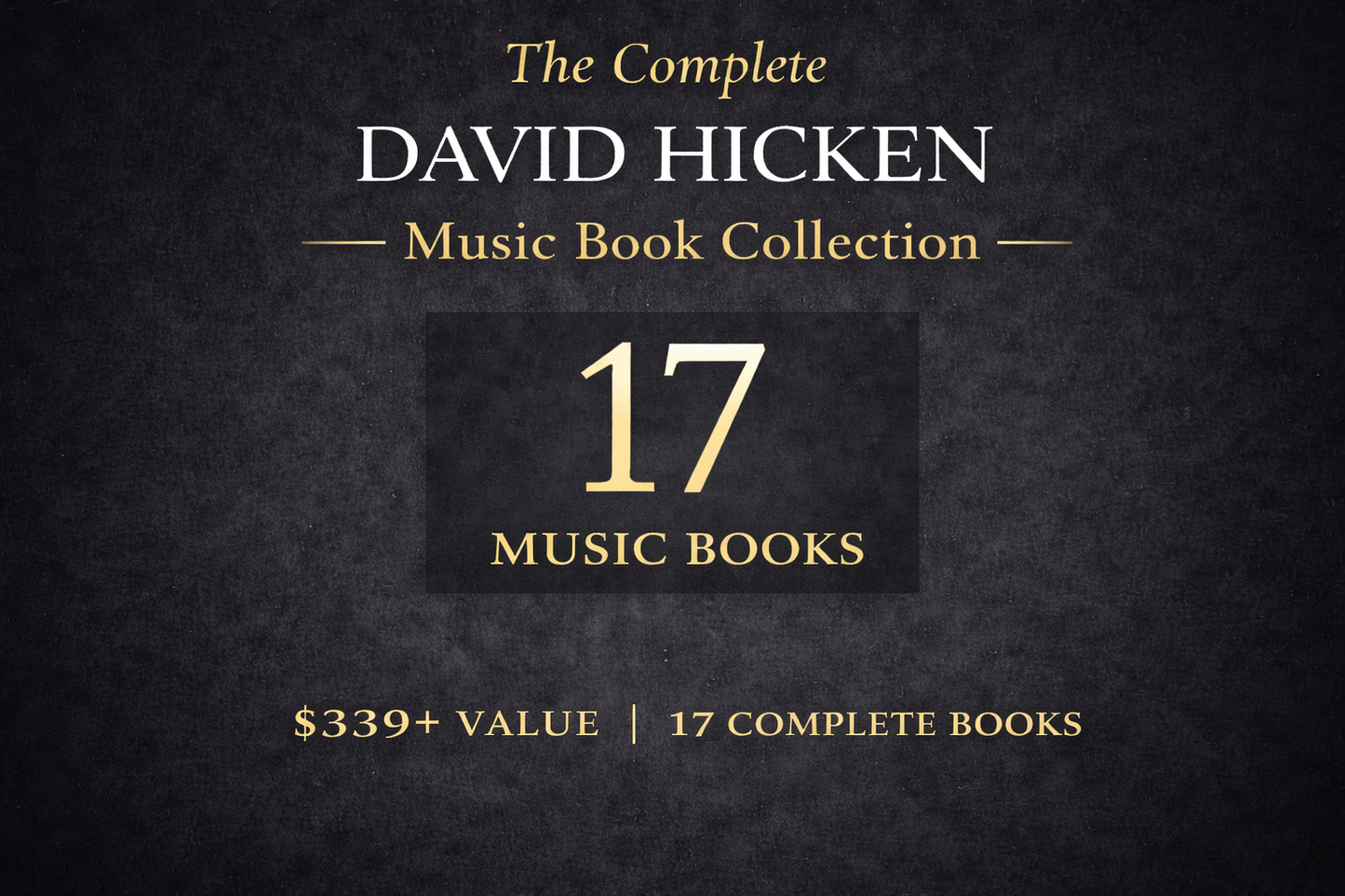 The Complete David Hicken Music Book Collection