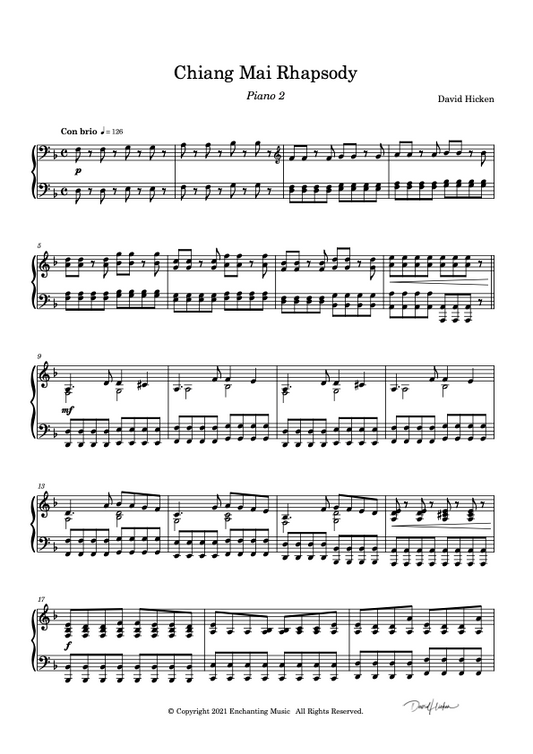 Chiang Mai Rhapsody (Piano 2)