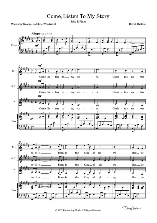 Come Listen To My Story