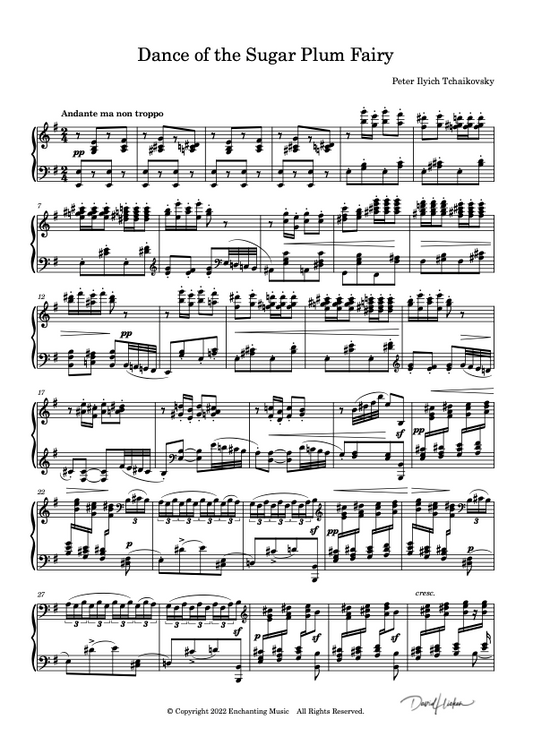 Dance of the Sugar Plum Fairy - Piano Solo