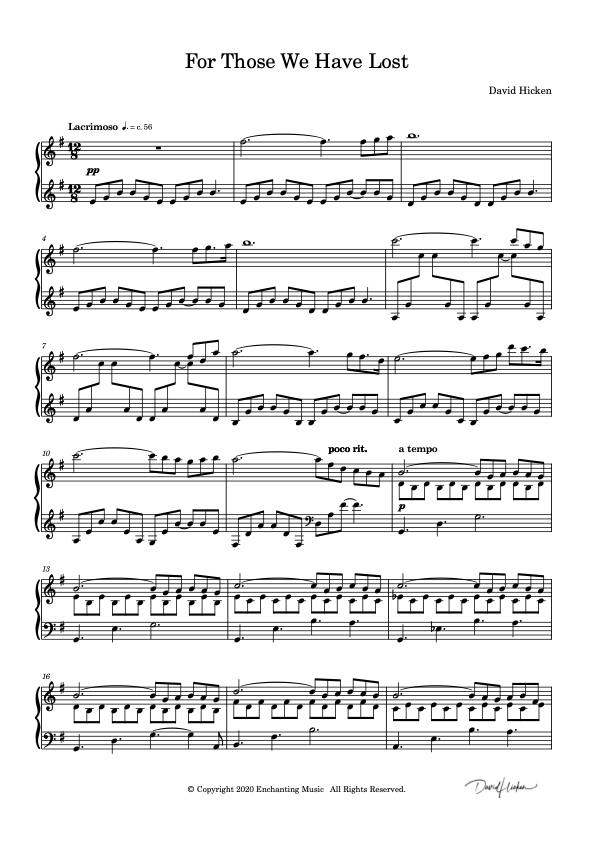 For Those We Have Lost