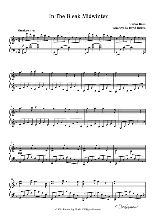 In The Bleak Midwinter