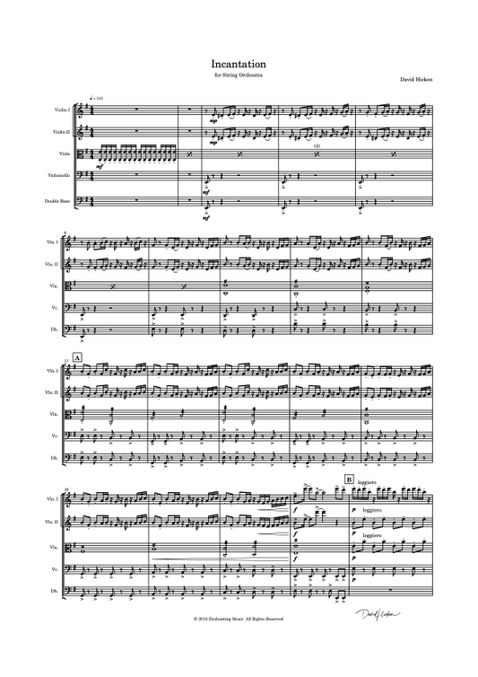 Incantation - Arrangement For Strings