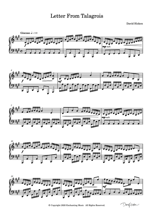 Letter From Talagrois