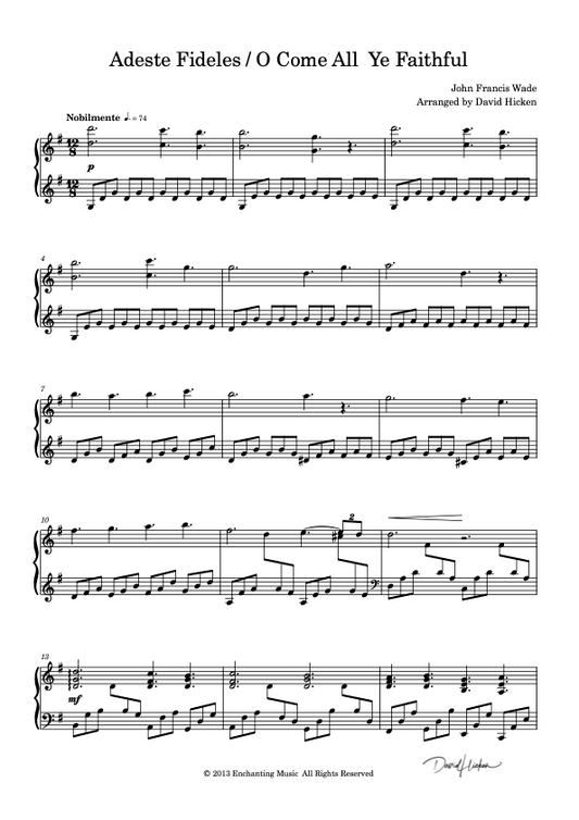 O Come All Ye Faithful