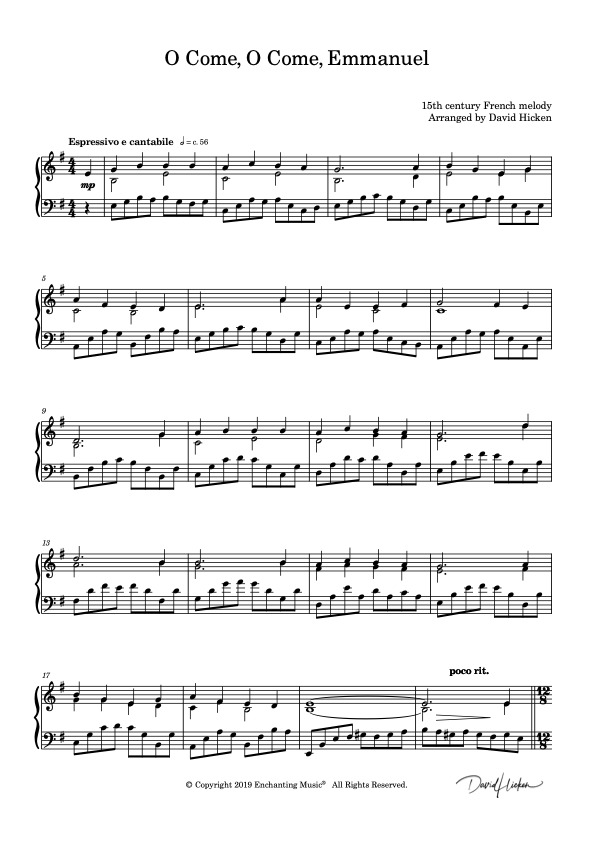 O Come, O Come Emmanuel