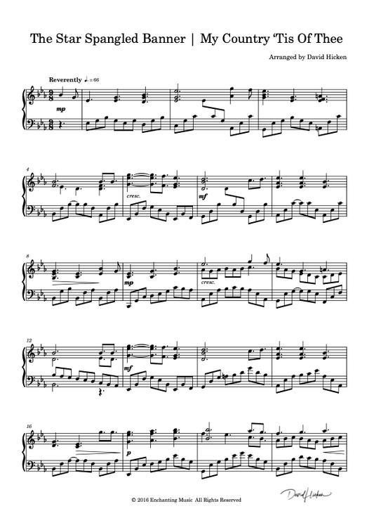 The Star Spangled Banner - My Country 'Tis Of Thee