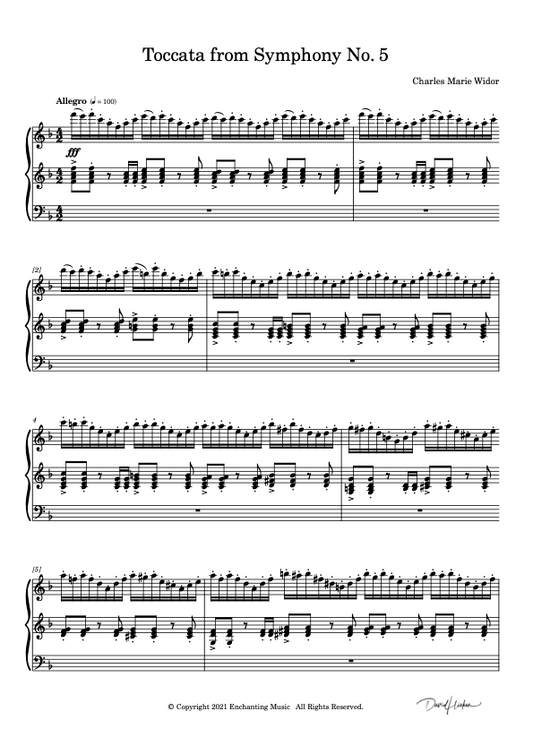 Toccata from Symphony No. 5 by C.M. Widor