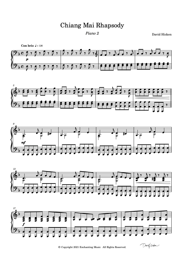 Chiang Mai Rhapsody (Piano 2)